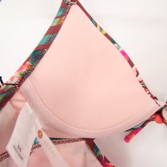 NWT Shade & Shore One Piece Swimsuit Tropical Floral Cut Out Detail Size 32B - Picture 6 of 7